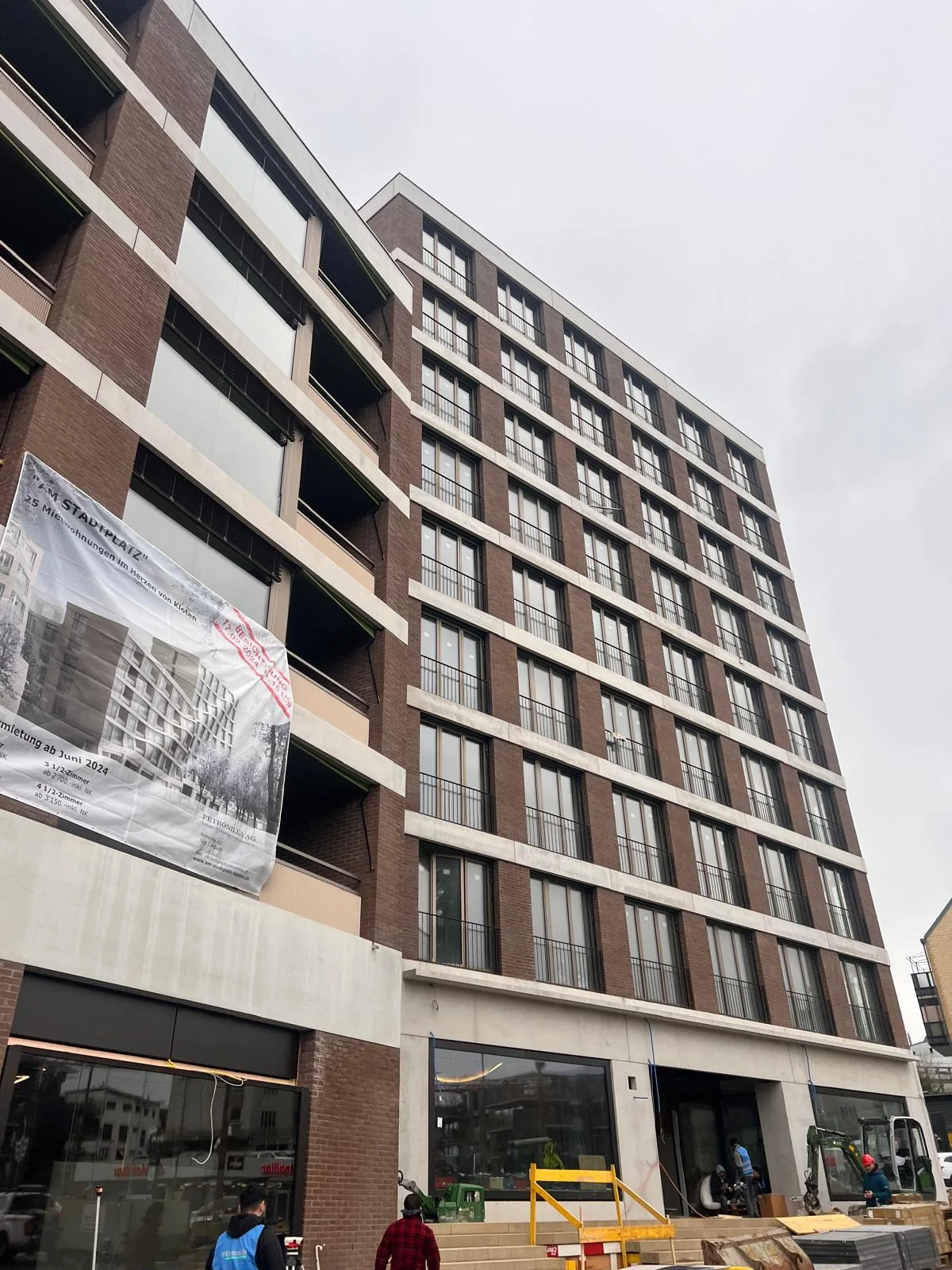 Fertiggestellte Überbauung in Kloten